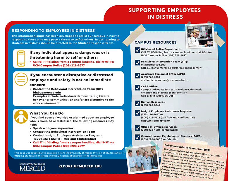 Flyer for Supporting Employees in Distress